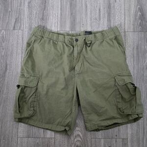 H&M Olive Green Casual Cargo Shorts